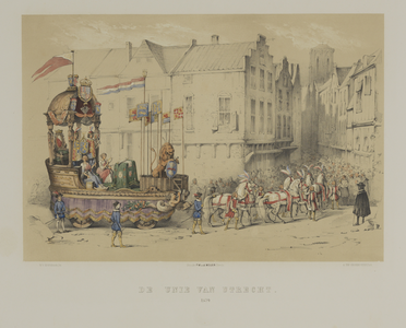 29088 Zevende van de acht onderdelen van de maskerade van de studenten van de Utrechtse hogeschool, gehouden ter ...